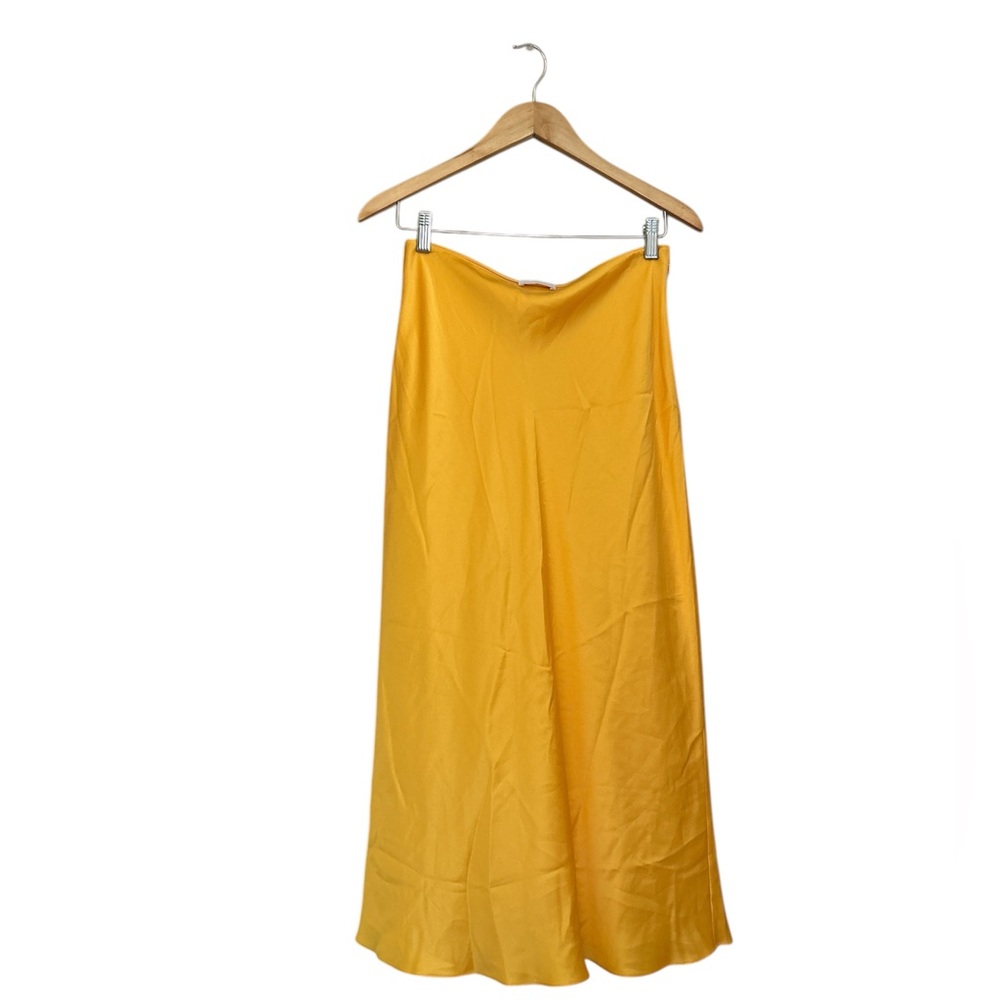 Sablyn Miranda Midi Silk Skirt In the Color Marzipan  Size Medium